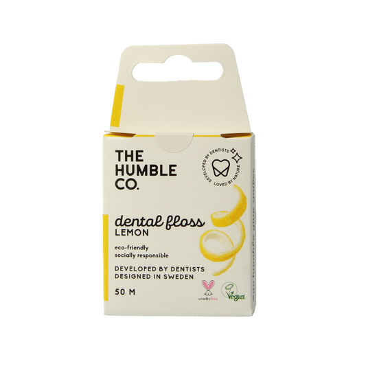 The Humble Co Dental floss lemon 50 meter 1 Stuks