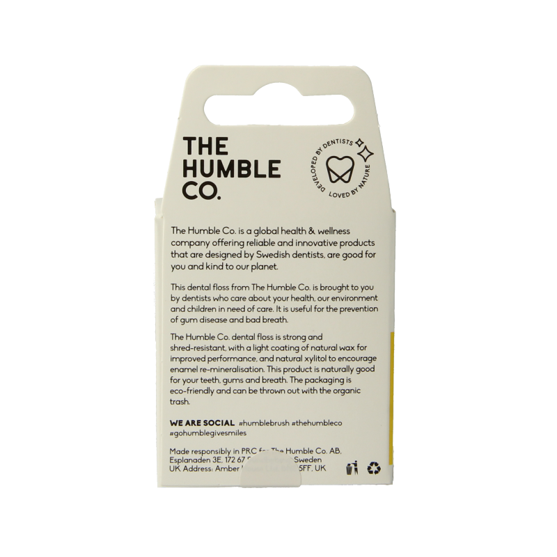 The Humble Co Dental floss lemon 50 meter 1 Stuks