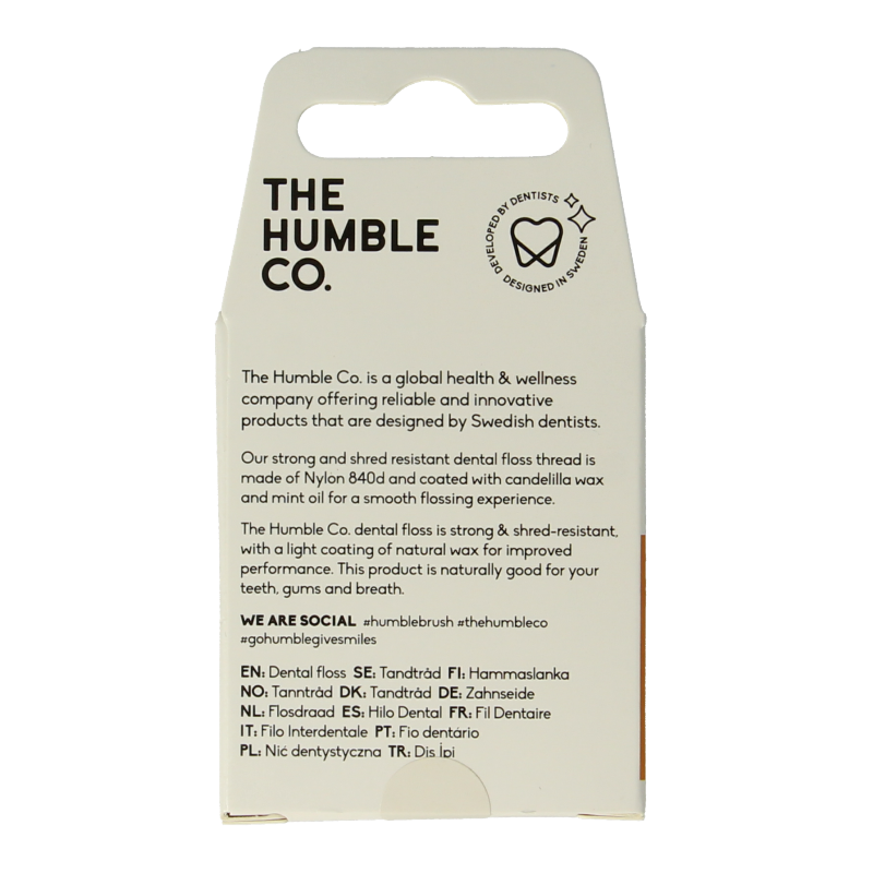 The Humble Co Dental floss cinnamon 50 meter 1 Stuks