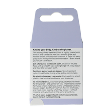 The Humble Co Dental floss charcoal 1.00 Stuks