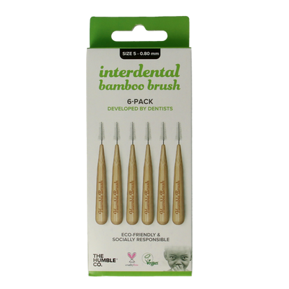 The Humble Co Interdental borstel 0.80 mm groen 6.00 Stuks