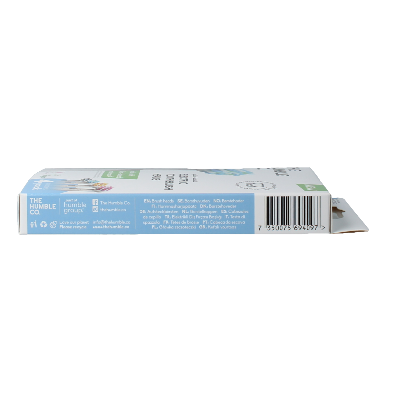 The Humble Co Opzetborstels plantbased 4 Stuks