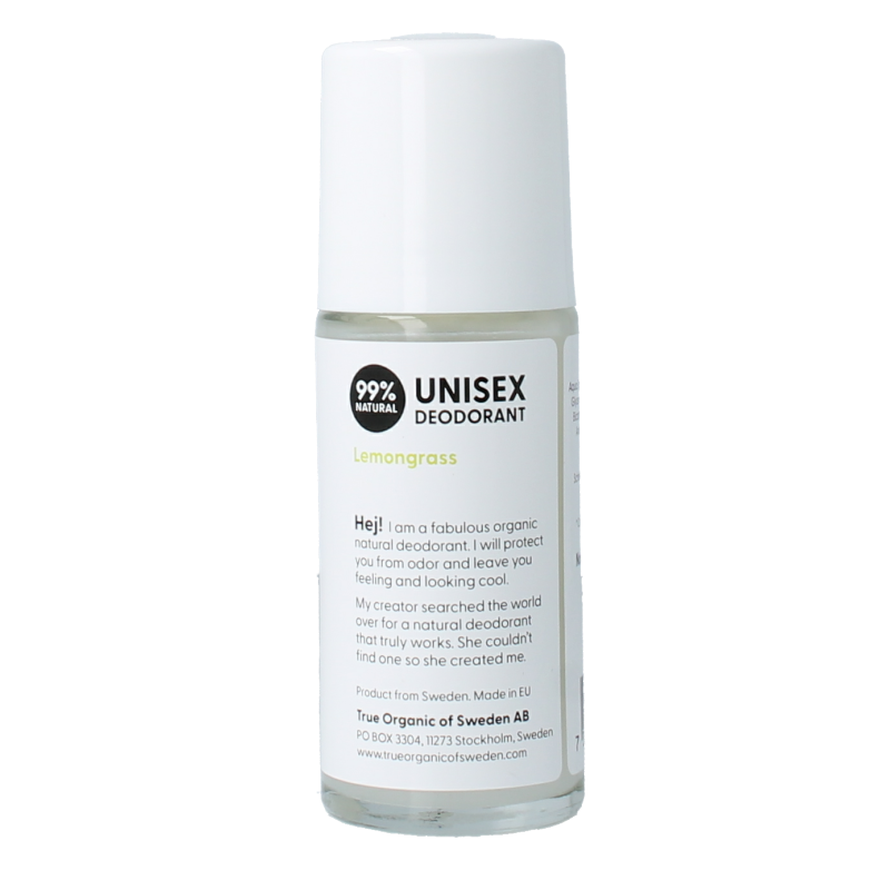 True Organic Undercover agent deodorant lemongrass 50 Milliliter