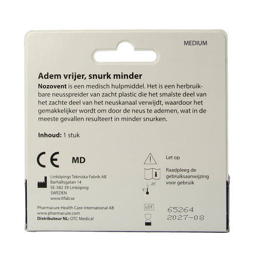 Nozovent Neusspreider maat M 1.00 Stuks