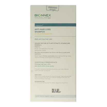 Bionnex Shampoo anti hair loss 300 Milliliter