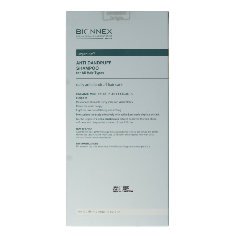 Bionnex Shampoo anti hair loss anti dandruff all hair type 300 Milliliter
