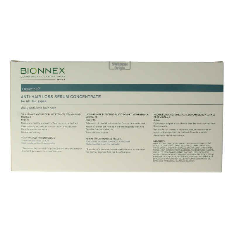 Bionnex Organica anti hair loss serum 12x10ml 1 Set