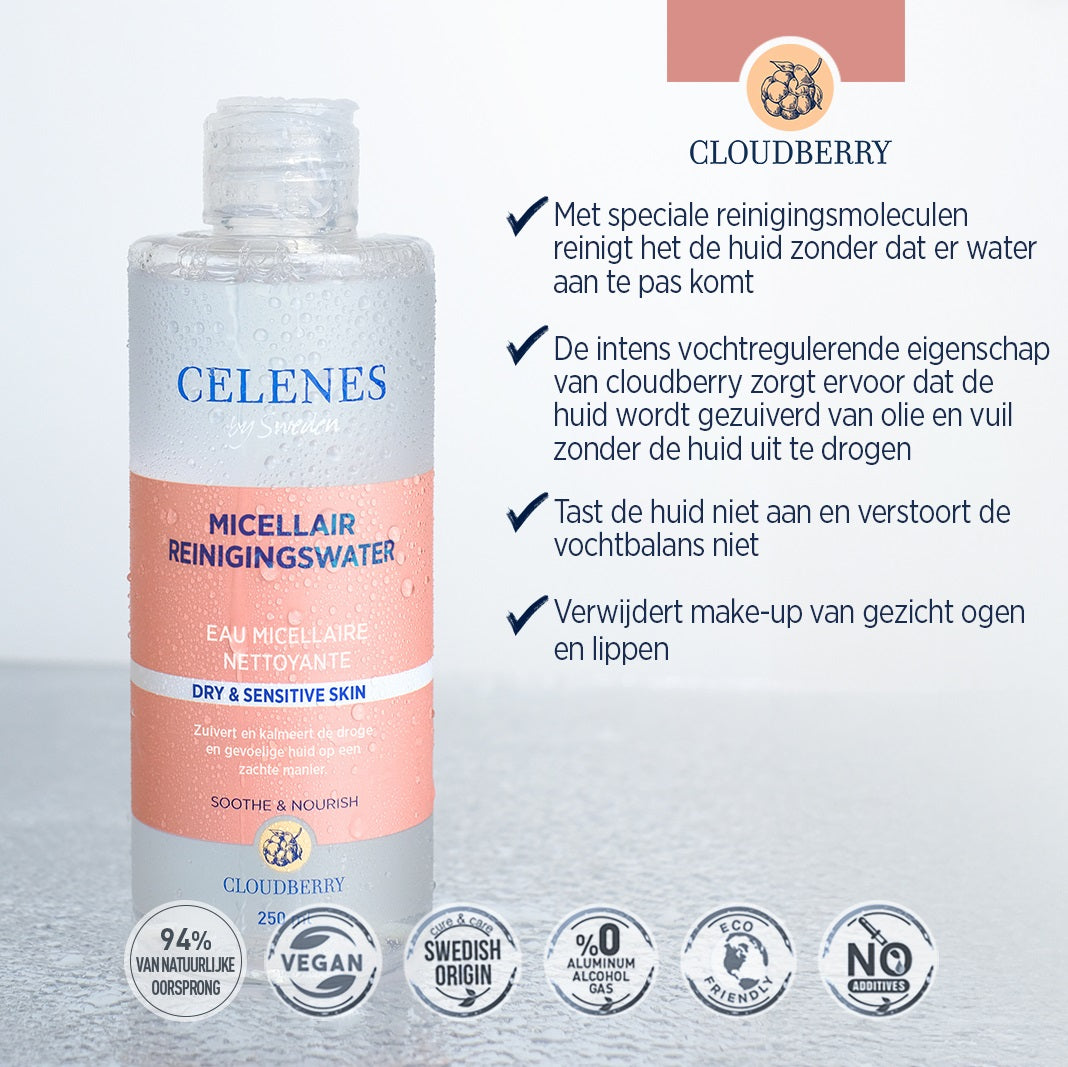 Celenes Cloudberry micellair water 250 Milliliter