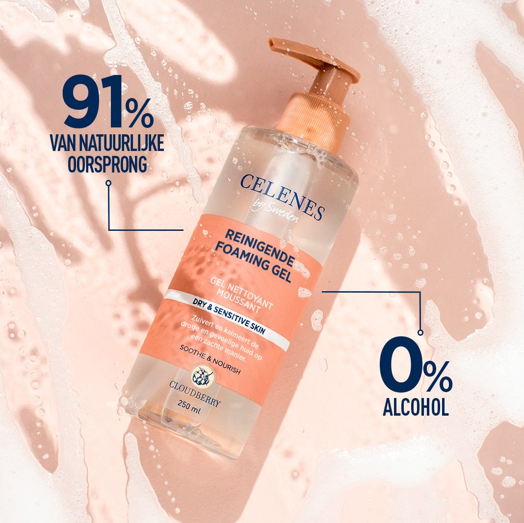 Celenes Cloudberry cleansing foaming gel 250 Milliliter