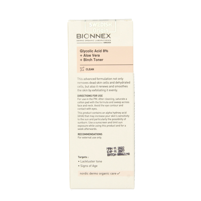 Bionnex Nordea serum glycolic acid 100 Milliliter