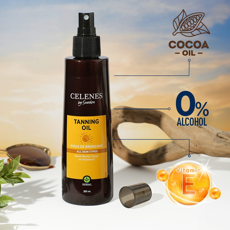 Celenes Herbal tanning oil 200 Milliliter