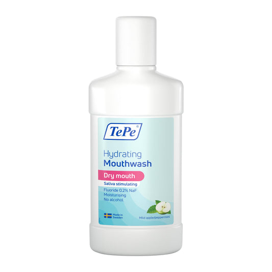 TePe Hydraterende mondspoeling mild apple/peppermint 500.00 Milliliter