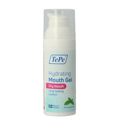 TePe Hydraterende mondgel voor droge mond pepermunt 50.00 Milliliter