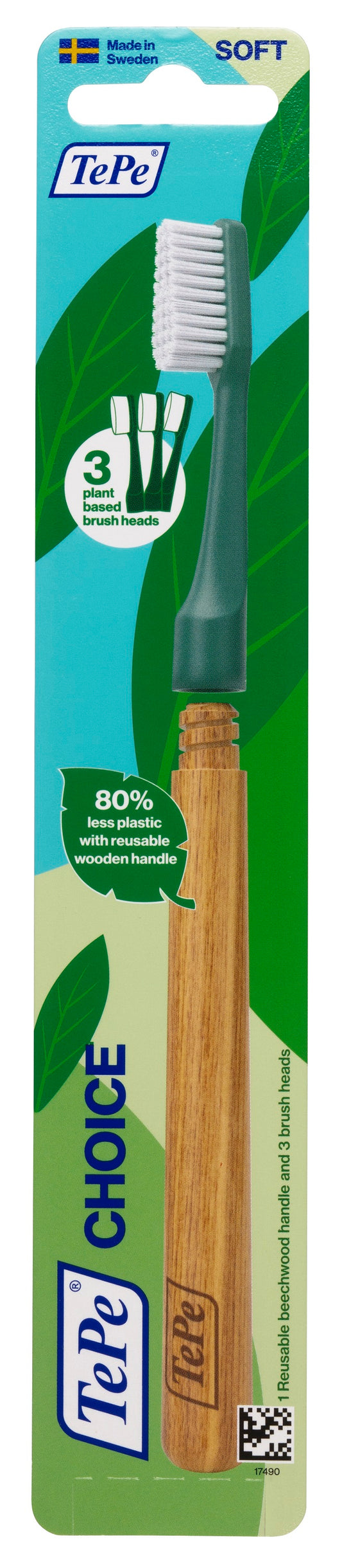 TePe Tandenborstel choice soft groen 3 Stuks