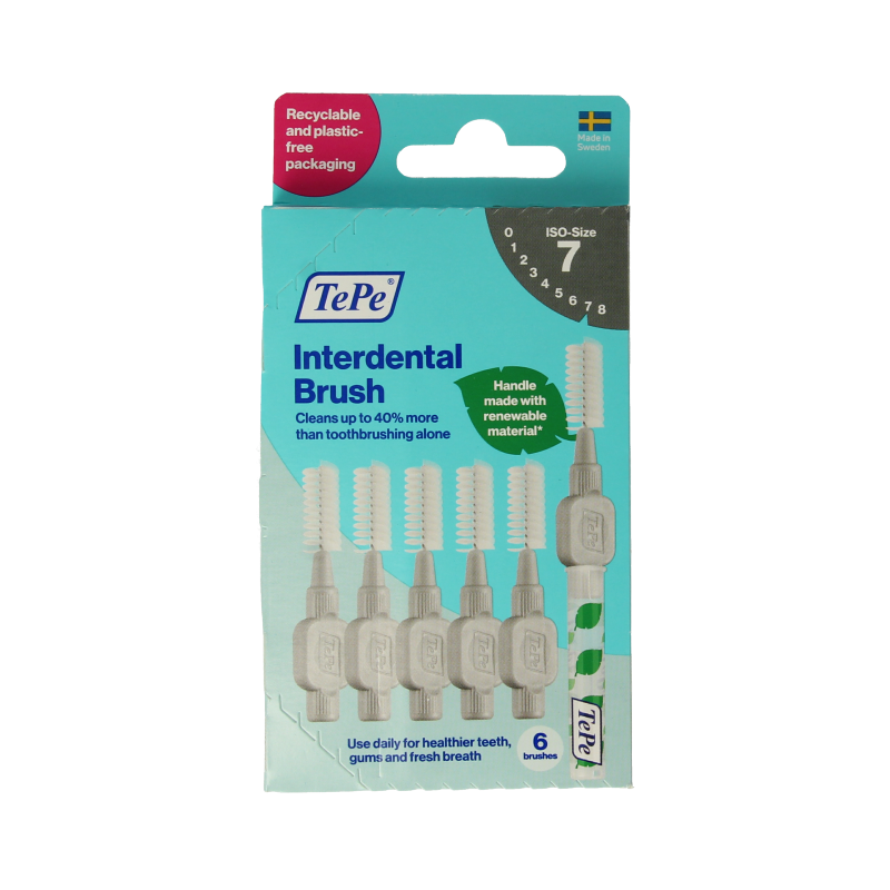 TePe Interdentale ragers original grijs 1.3mm maat 7 6 Stuks