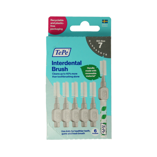 TePe Interdentale ragers original grijs 1.3mm maat 7 6 Stuks