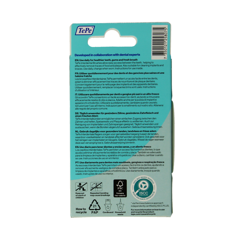 TePe Interdentale ragers original grijs 1.3mm maat 7 6 Stuks
