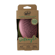 Wet Brush Go green palm detangler pink water 1.00 Stuks