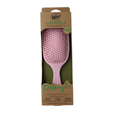 Wet Brush Go green paddle detangler pink 1.00 Stuks