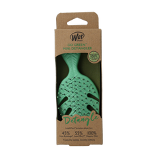 Wet Brush Go green detangler green mini 1.00 Stuks