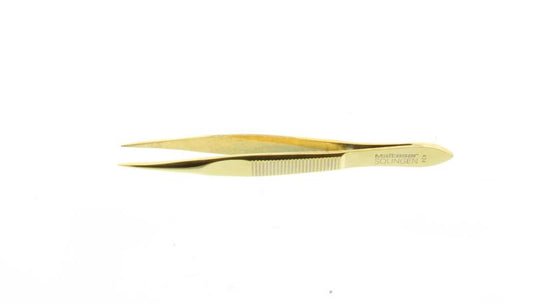 Malteser Pincet 8cm verguld spits 424-G 1.00 Stuks