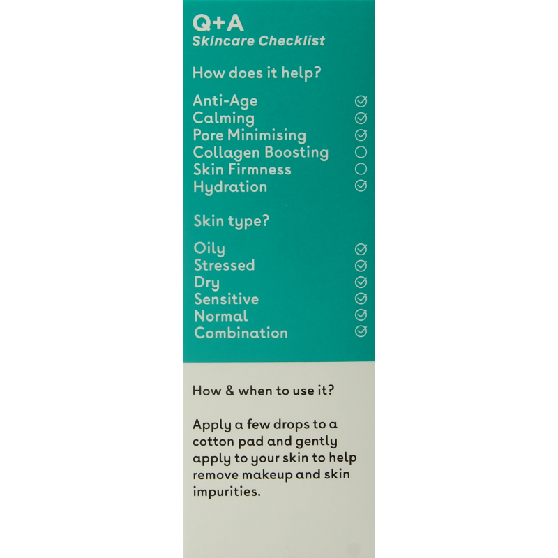 Q+A Niacinamide daily toner  100 Milliliter