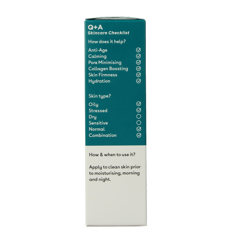 Q+A Zinc PCA facial serum 30 Milliliter