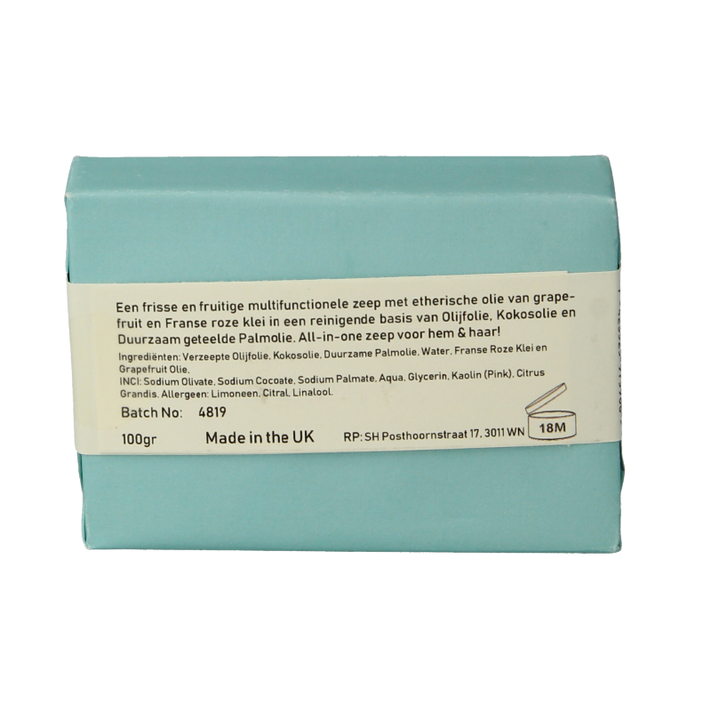 Blokzeep Shaving bar grapefruit 100 Gram