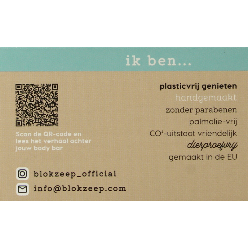 Blokzeep Body bar kokos 100 Gram