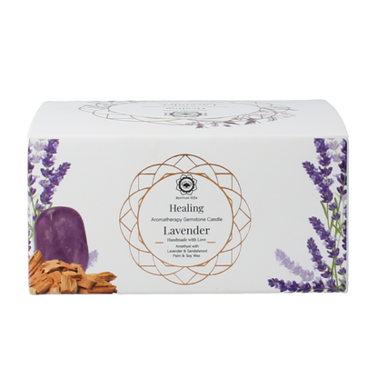 Bolsius Gemstone candle healing lavender 70 Gram