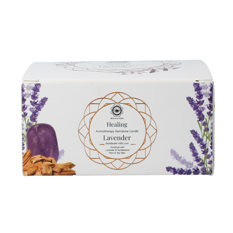 Bolsius Gemstone candle healing lavender 70 Gram