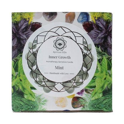 Green Tree Gemstone candle inner growth mint 256.00 Gram