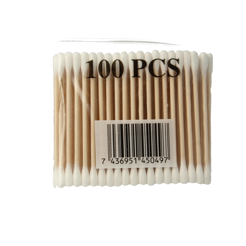 Diversen Wattenstaafjes hout 100 Stuks