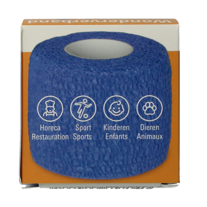 ABC Wondverband Wonderverband blauw 4.5m x 5cm 1.00 Stuks