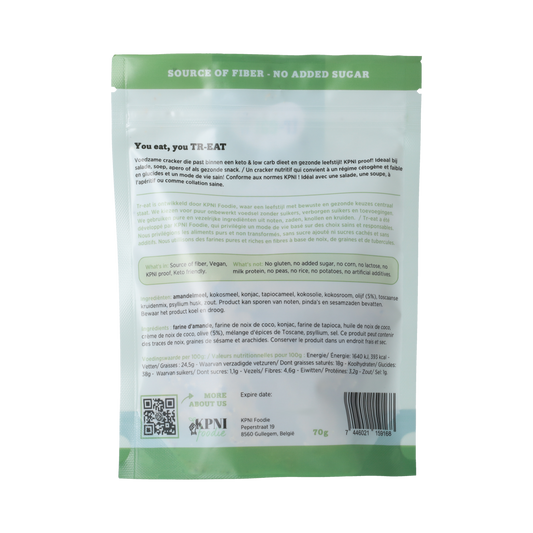 Treat Crackers olijf glutenvrij 70.00 Gram