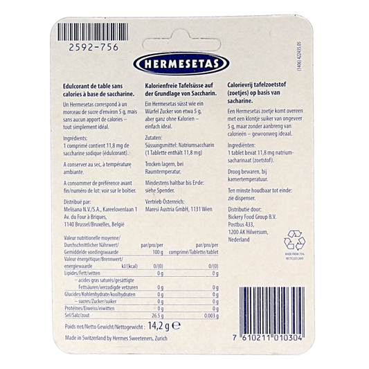 Hermesetas Zoetjes 1200 Tabletten