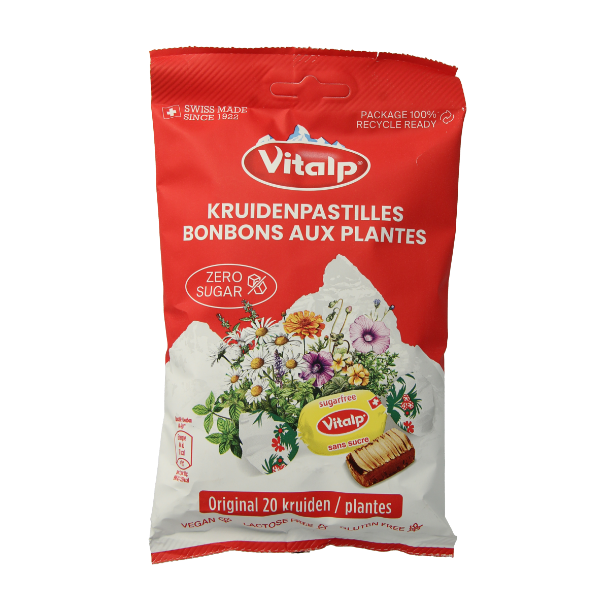 Vitalp 20 Kruiden original suikervrij 75.00 Gram