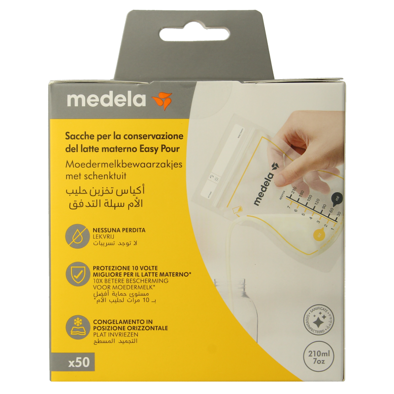 Medela Moedermelk bewaarzakjes 210ml 50 Stuks