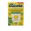 Ricola Citroen munt suikervrij doosje 50.00 Gram