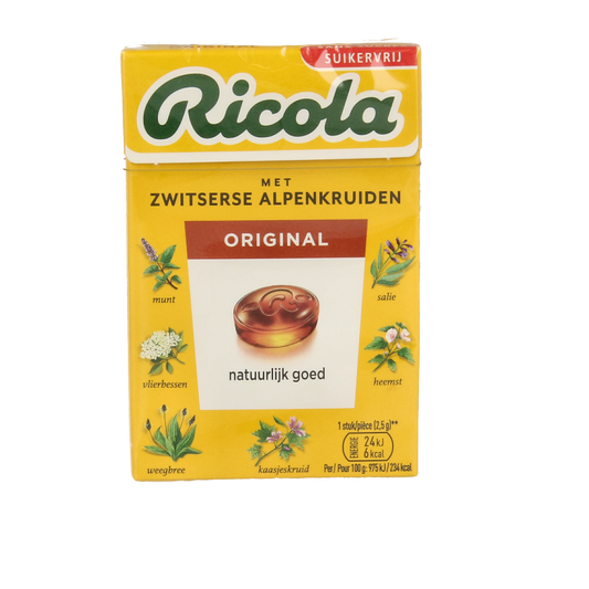 Ricola Original suikervrij doosje 50 Gram