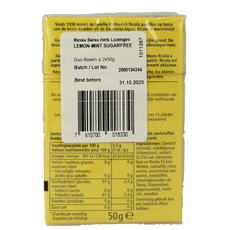 Ricola Citroen munt suikervrij duopak 100.00 Gram