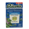 Ricola Menthol extra strong suikervrij 50 Gram