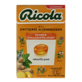 Ricola Gember sinaasappelmunt suikervrij 50 Gram