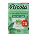 Ricola Eucalyptus suikervrij duo pack 100.00 Gram