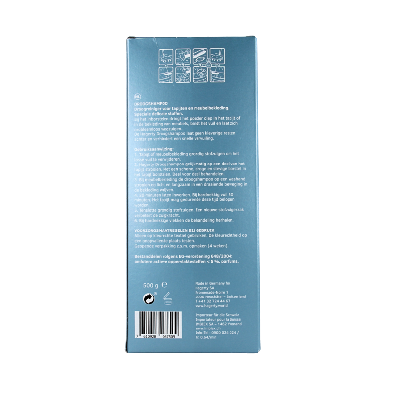 Hagerty Tapijt droogshampoo 500 Gram