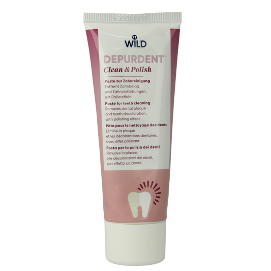 Wild  Depurdent clean & polish whitening tandpasta 75 Milliliter