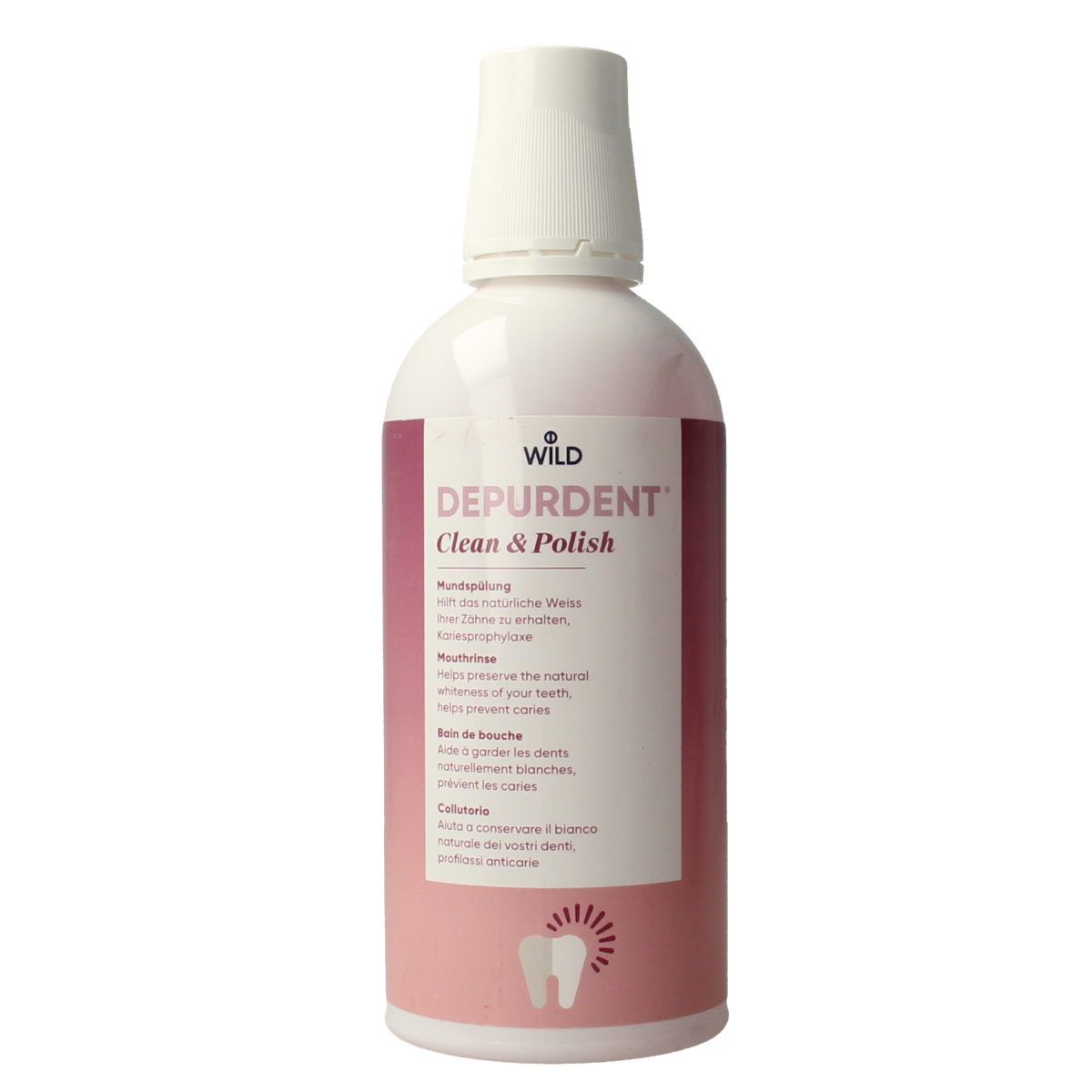 Wild  Depurdent clean & polish mondwater 500.00 Milliliter