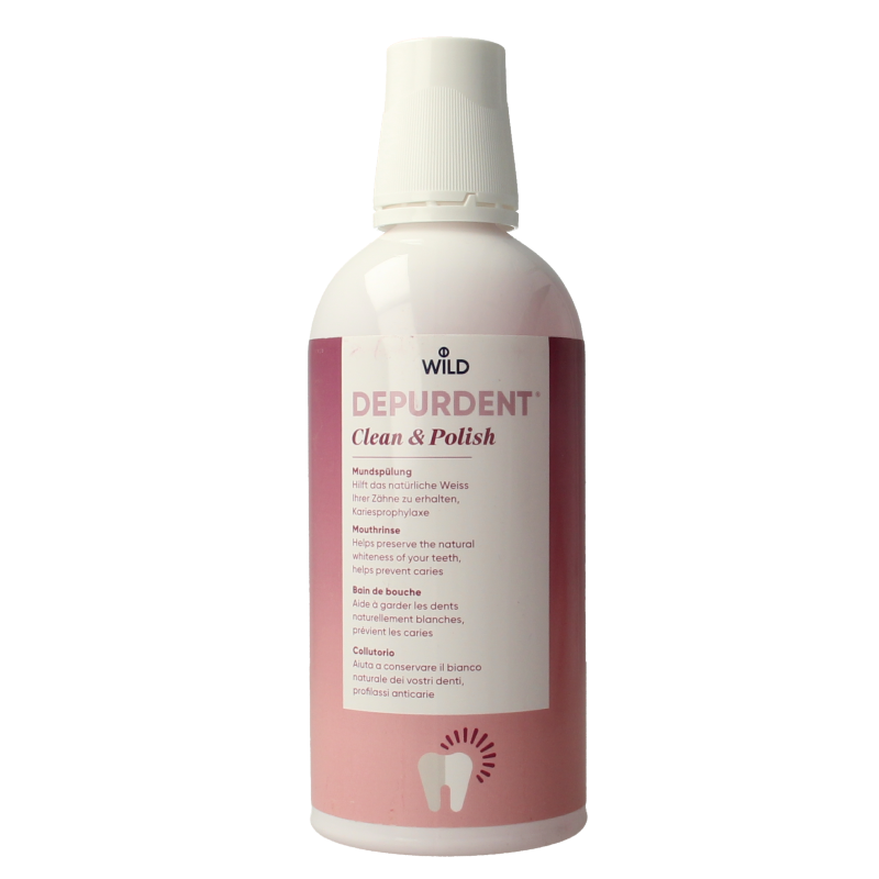 Wild  Depurdent clean & polish mondwater 500 Milliliter