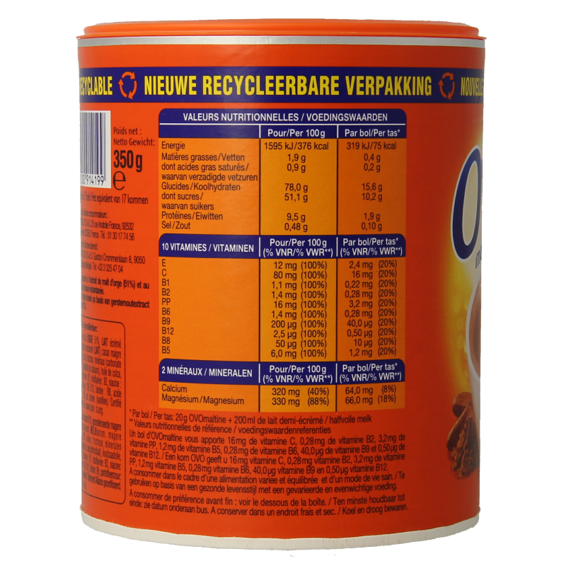 Ovomaltine Poeder 350 Gram
