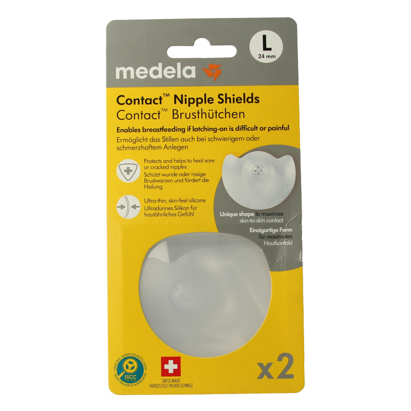 Medela Contact tepelhoedjes maat L 1 Paar